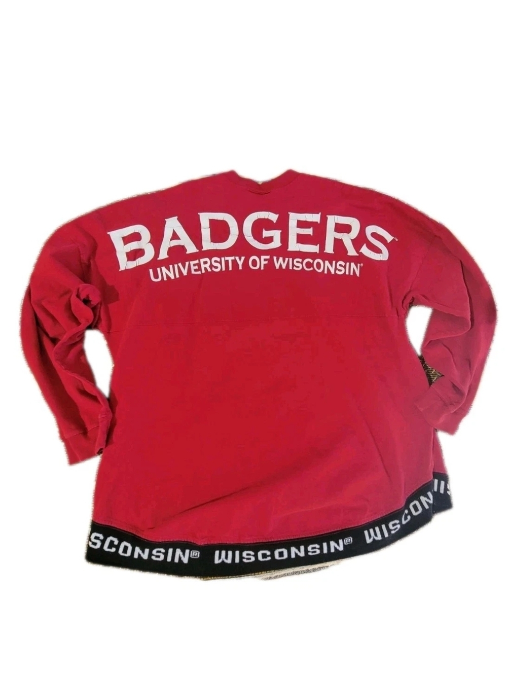 Spirit Red "Badgers University of Wisconsin" Vintage Crewneck Sweatshirt Mens XL